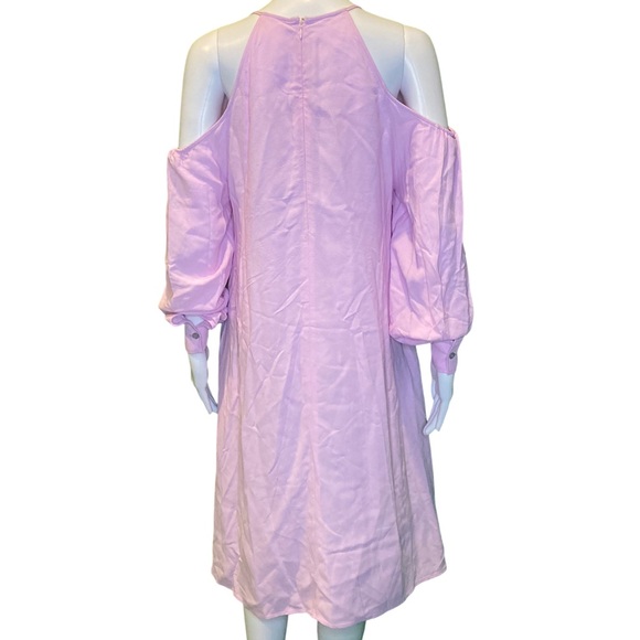 NWT Stella McCartney Pink Cold Shoulder Long Sleeve Dress - Sz 10 - Picture 4 of 8